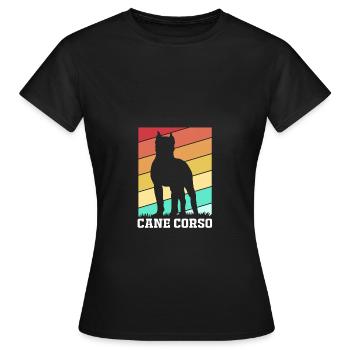 Cane corso - T-shirt Femme - noir - Devant - AI Model Female 172 dark (172cm)