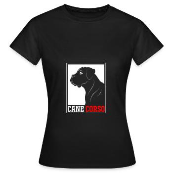 Cane corso - T-shirt Femme - noir - Devant - AI Model Female 172 dark (172cm)