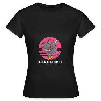 Cane corso - T-shirt Femme - noir - Devant - AI Model Female 172 dark (172cm)