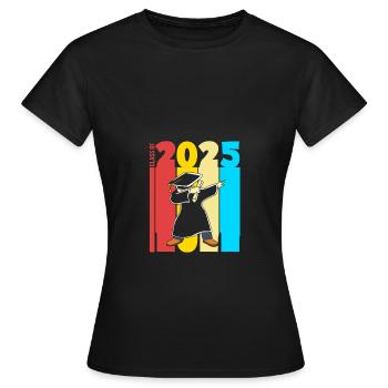 Class of 2025 - Women's T-Shirt - black - Front - AI Model Female 172 dark (172cm)