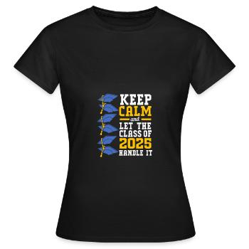 Classe de 2025 - T-shirt Femme - noir - Devant - AI Model Female 172 dark (172cm)