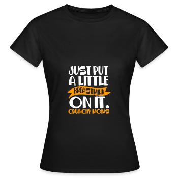 Maman croquante - T-shirt Femme - noir - Devant - AI Model Female 172 dark (172cm)