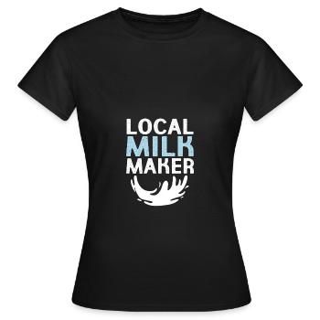 Maman croquante - T-shirt Femme - noir - Devant - AI Model Female 172 dark (172cm)