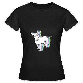Bull terrier - T-shirt Femme - noir - Devant - AI Model Female 172 dark (172cm)