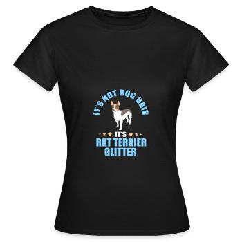 Rat Terrier - Frauen T-Shirt - Schwarz - Vorne - AI Model Female 172 dark (172cm)
