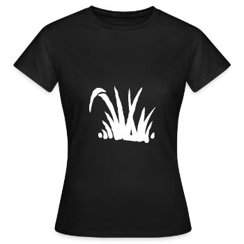 Gras Busch - Frauen T-Shirt - Schwarz - Vorne - AI Model Female 172 dark (172cm)