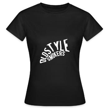 Oldstyle smokers - Women's T-Shirt - black - Front - AI Model Female 172 dark (172cm)