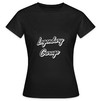 Garage légendaire - T-shirt Femme - noir - Devant - AI Model Female 172 dark (172cm)