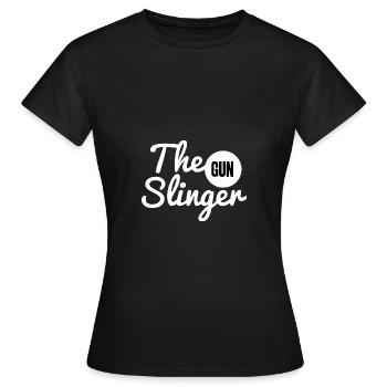 Le Gun Slinger - T-shirt Femme - noir - Devant - AI Model Female 172 dark (172cm)