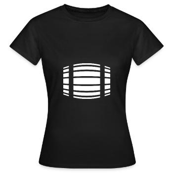 Fass - Frauen T-Shirt - Schwarz - Vorne - AI Model Female 172 dark (172cm)