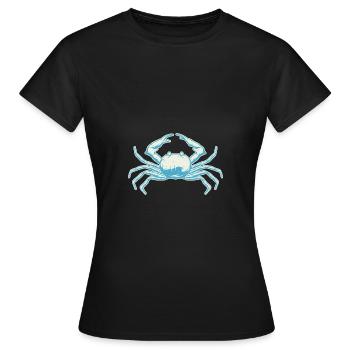 Krabbe - Frauen T-Shirt - Schwarz - Vorne - AI Model Female 172 dark (172cm)