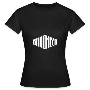Brooklyn - Frauen T-Shirt - Schwarz - Vorne - AI Model Female 172 dark (172cm)