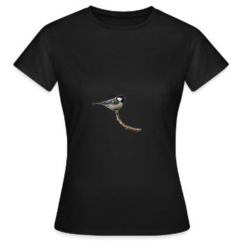 Kohlmeise - Frauen T-Shirt - Schwarz - Vorne - AI Model Female 172 dark (172cm)