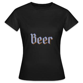 Beer - Frauen T-Shirt - Schwarz - Vorne - AI Model Female 172 dark (172cm)