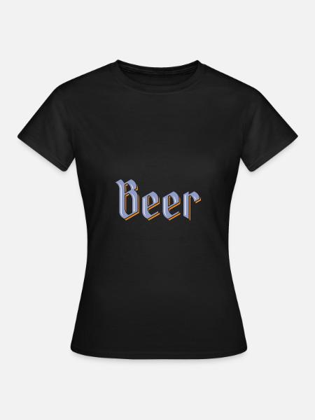 Beer - Frauen T-Shirt - Schwarz