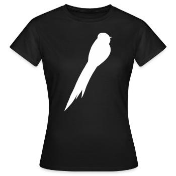 Vogel Falke Amsel Drossel Spatz Bussard Rabe - Frauen T-Shirt - Schwarz - Vorne - AI Model Female 172 dark (172cm)