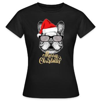 Frohe Weihnachtsfeier - Frauen T-Shirt - Schwarz - Vorne - AI Model Female 172 dark (172cm)