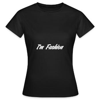 Je suis mode - T-shirt Femme - noir - Devant - AI Model Female 172 dark (172cm)