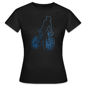 Vélo de route Vélo de route Vélo de route - T-shirt Femme - noir - Devant - AI Model Female 172 dark (172cm)