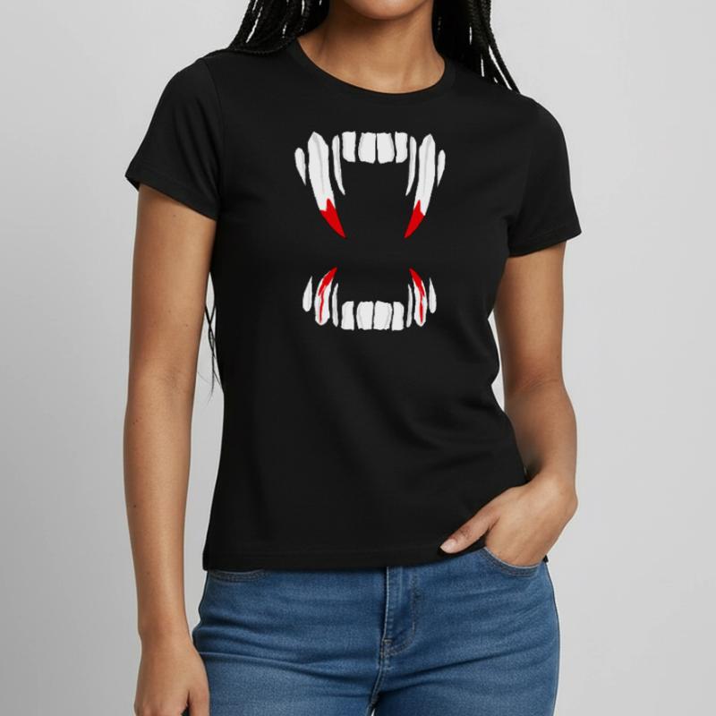 Vampire Teeth Teeth Teeth Drakula Women's T-Shirt