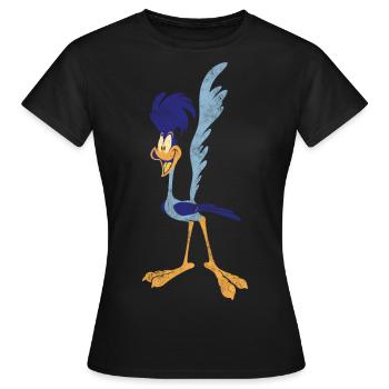 Looney Tunes Road Runner Vintage - Women's T-Shirt - black - Front - AI Model Female 172 dark (172cm)