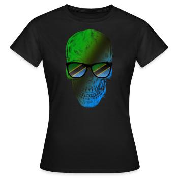 Tanzanie - T-shirt Femme - noir - Devant - AI Model Female 172 dark (172cm)