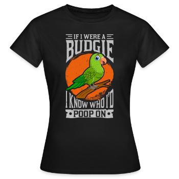 Papagei Sittich - Frauen T-Shirt - Schwarz - Vorne - AI Model Female 172 dark (172cm)
