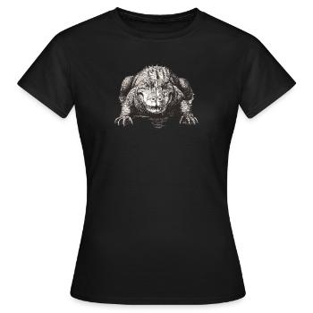 Australian Aligator - Frauen T-Shirt - Schwarz - Vorne - AI Model Female 172 dark (172cm)