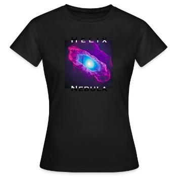 Nébuleuse de l’Hélice - T-shirt Femme - noir - Devant - AI Model Female 172 dark (172cm)