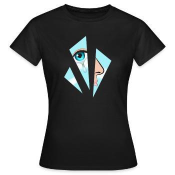 Erinnerungen - Frauen T-Shirt - Schwarz - Vorne - AI Model Female 172 dark (172cm)