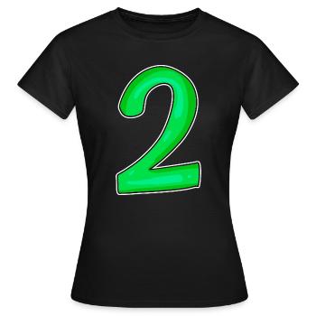 2 - T-shirt Femme - noir - Devant - AI Model Female 172 dark (172cm)