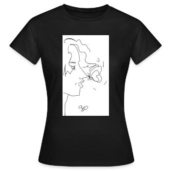 Kiss Butterfly - Women's T-Shirt - black - Front - AI Model Female 172 dark (172cm)