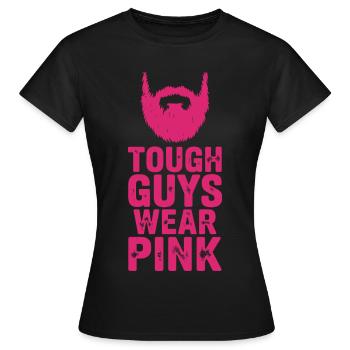 Les durs à cuire portent du rose - T-shirt Femme - noir - Devant - AI Model Female 172 dark (172cm)