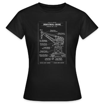 Entwurf des Industriekrans - Frauen T-Shirt - Schwarz - Vorne - AI Model Female 172 dark (172cm)