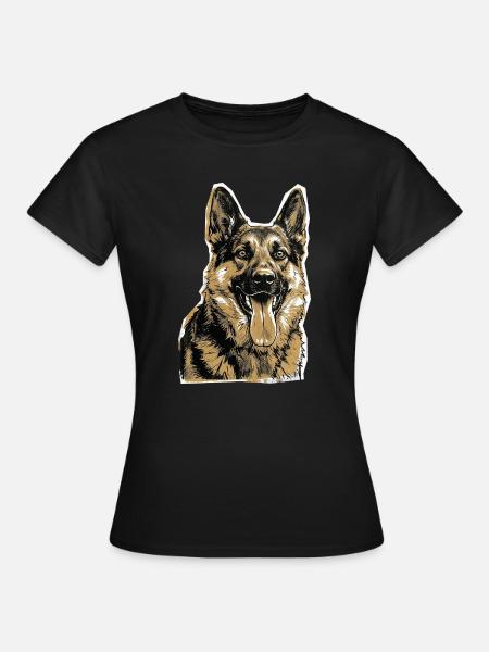 Deutscher Schäferhund - Frauen T-Shirt - Schwarz
