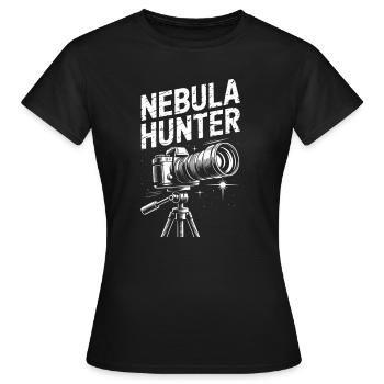 Nebula Hunter Telescope - Women's T-Shirt - black - Front - AI Model Female 172 dark (172cm)