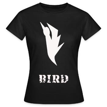 BIRD Original Offizielles Markenlogo T-Shirt - Frauen T-Shirt - Schwarz - Vorne - AI Model Female 172 dark (172cm)
