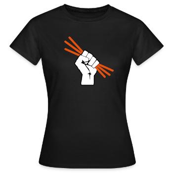 Glowstick - Party - Rave - T-shirt Femme - noir - Devant - AI Model Female 172 dark (172cm)