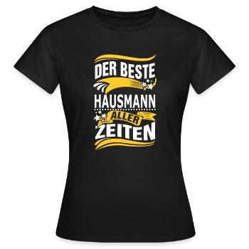 HAUSMANN - Frauen T-Shirt - Schwarz - Vorne - AI Model Female 172 dark (172cm)