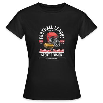 Football League - Frauen T-Shirt - Schwarz - Vorne - AI Model Female 172 dark (172cm)