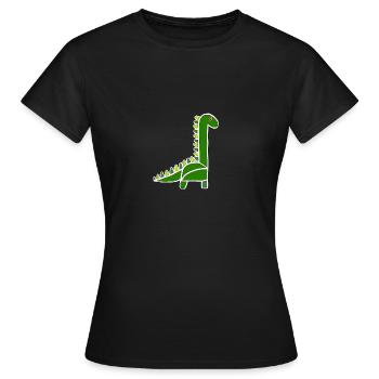 Dino - Women's T-Shirt - black - Front - AI Model Female 172 dark (172cm)