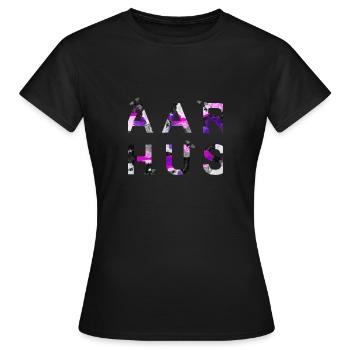 AARHUS - Frauen T-Shirt - Schwarz - Vorne - AI Model Female 172 dark (172cm)
