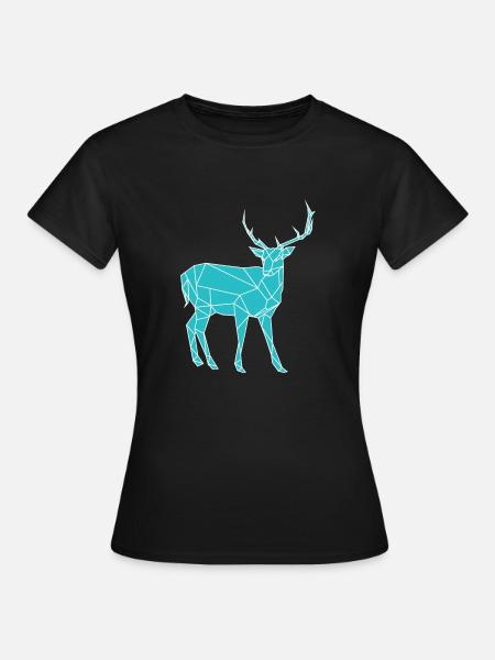 Renne Bleu - T-shirt Femme - noir