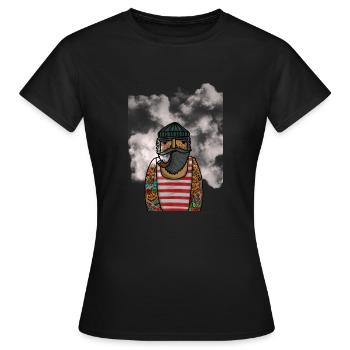 Seemann - Frauen T-Shirt - Schwarz - Vorne - AI Model Female 172 dark (172cm)