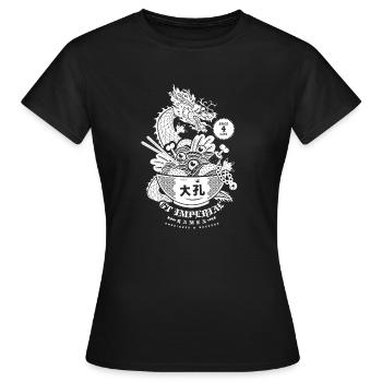 GT IMPERIAL WHITE BACK PATTERN - Women's T-Shirt - black - Front - AI Model Female 172 dark (172cm)