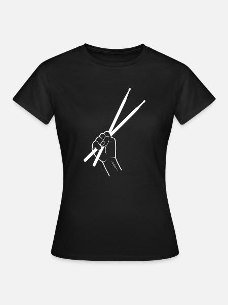 Drumsticks - Frauen T-Shirt - Schwarz