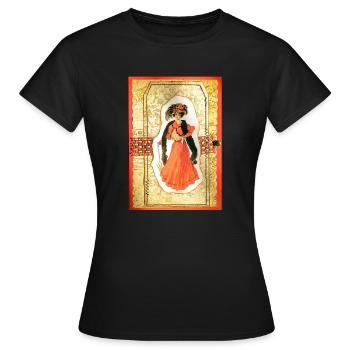 Lady Orange victorienne - T-shirt Femme - noir - Devant - AI Model Female 172 dark (172cm)