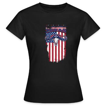 Texas - T-shirt Femme - noir - Devant - AI Model Female 172 dark (172cm)