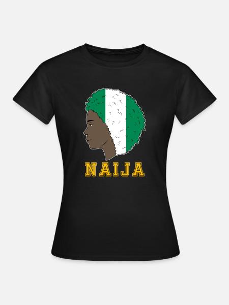 Nigeria Nigerianer Afrika Flagge Stolz I Geschenk - Dame-T-shirt - sort