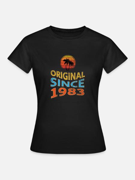 Original Since 1983 - Frauen T-Shirt - Schwarz